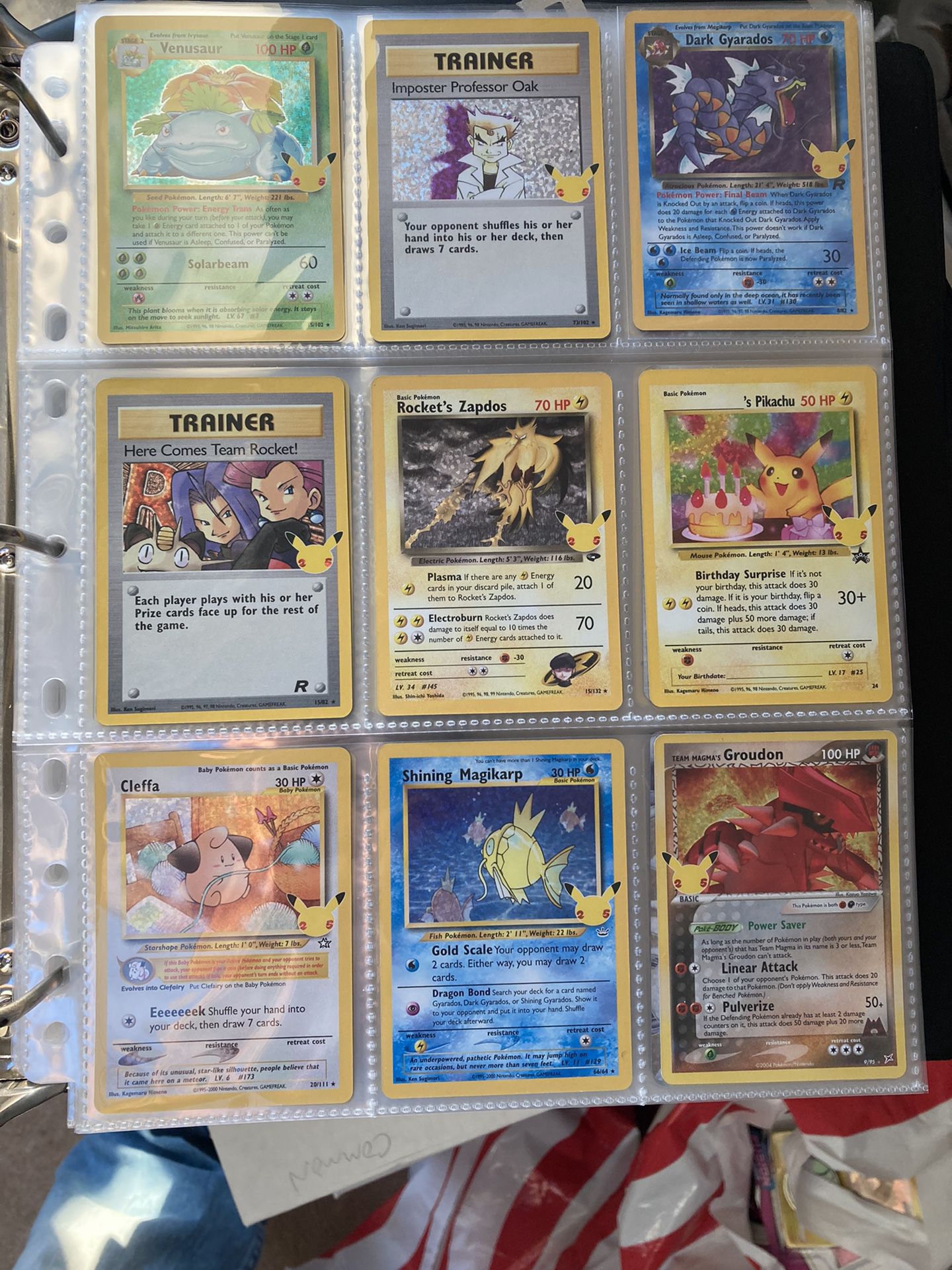 Complete Set Pokémon 25th Anniversary 