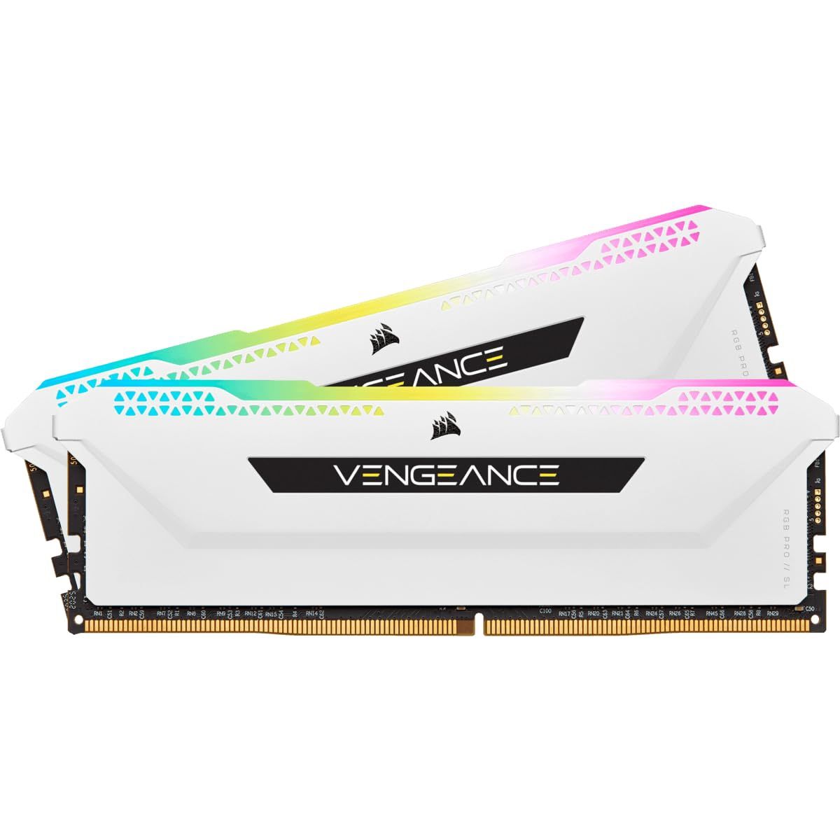 CORSAIR - VENGEANCE RGB PRO SL 32GB (2x16GB) DDR4 3600MHz C18 UDIMM Desktop Memory - White