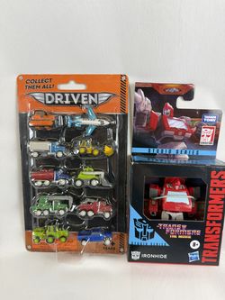 Driven by Battat Pocket Fleet and Transformers Studio Series Ironhide