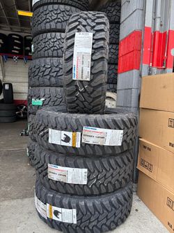 Brand new LT275/65R18 Toyo Tires Open Country M/T available with installation mounting and balance