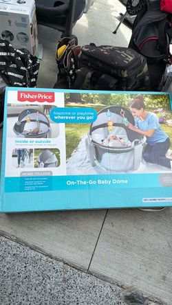 BRAND NEW IN BOX Fisher-Price On-the-Go Baby Dome – Portable Bassinet/Play Space + Original Box