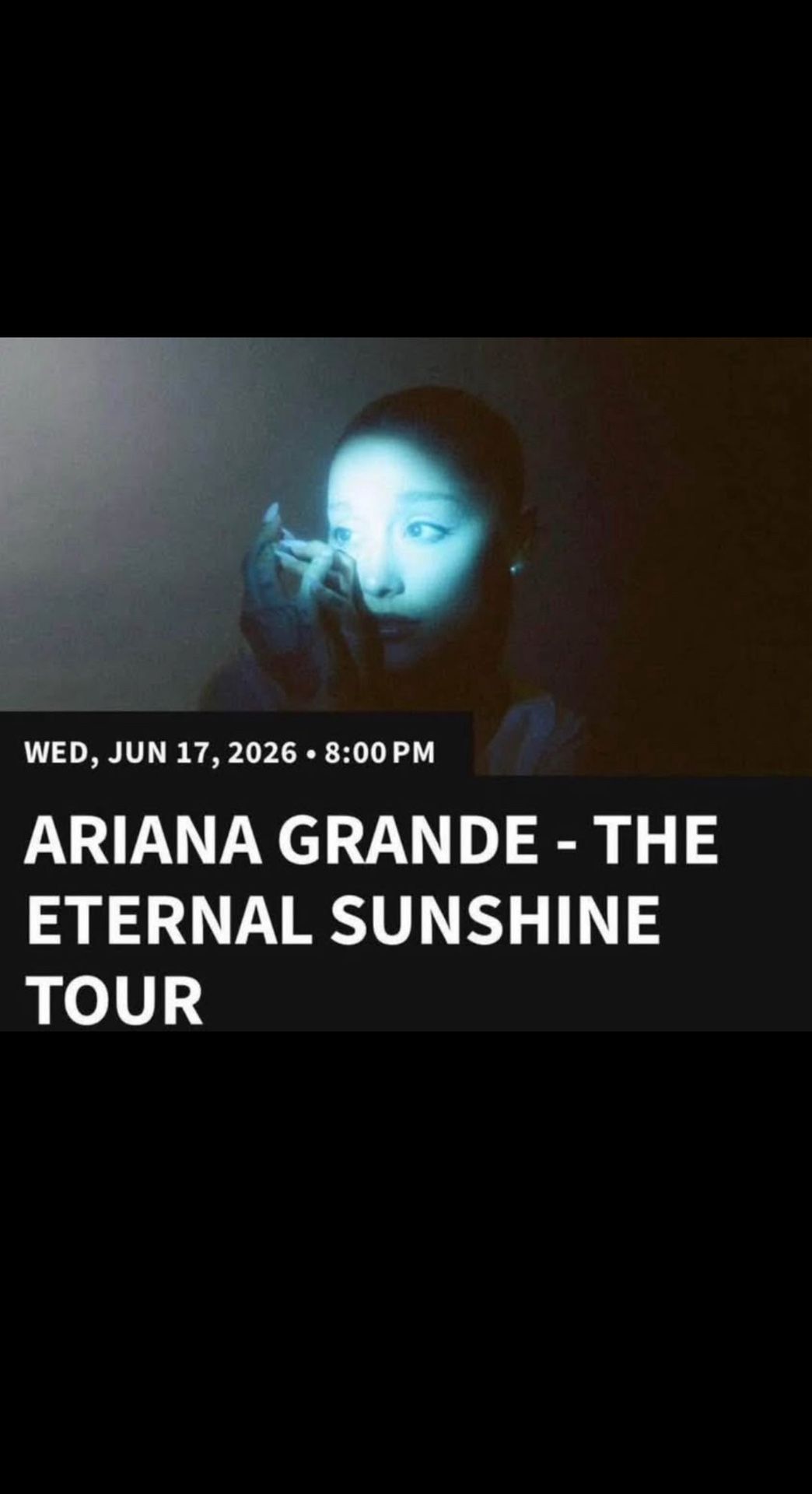 🔥 2 Floor Tickets + 2 Sec 206 | Ariana Grande • Kia Forum • June 17, 2026 🔥