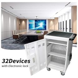 SPOFLYINN 30 School Mobile Devices Storage Cart