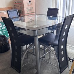 Contemporary 5-Piece Counter Table Set 