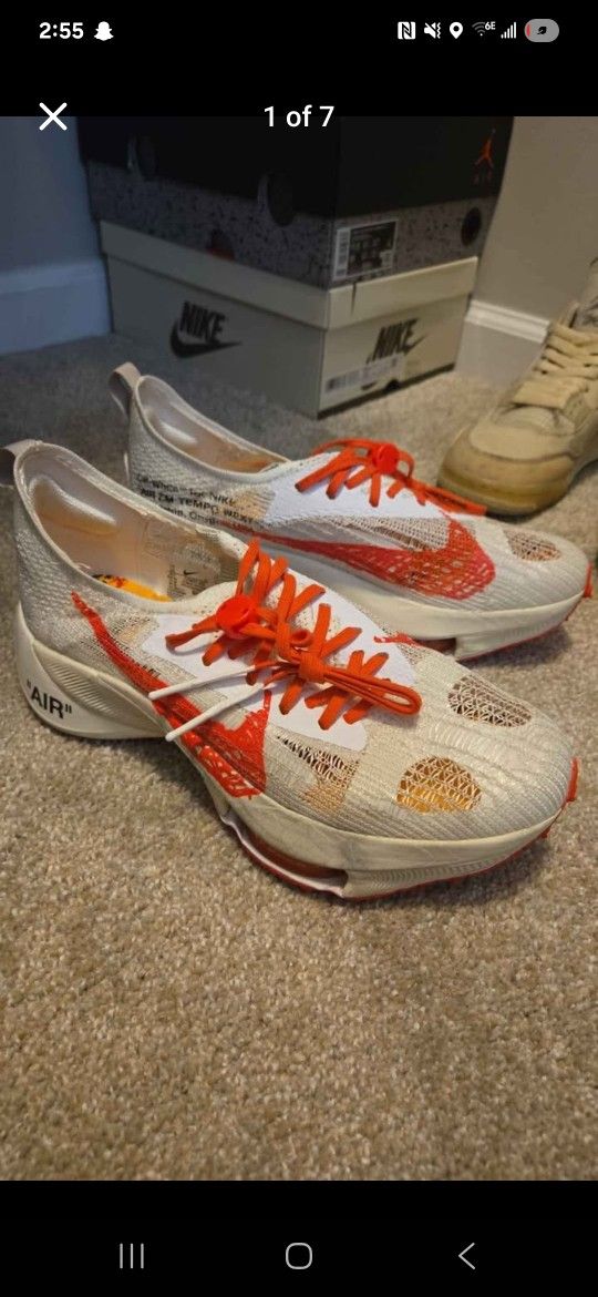 Nike off-white air zoom next% red