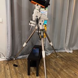 Complete Astrophotography Setup – Celestron C8 + Sky-Watcher EQ6-R PRO + ASI294MC