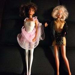 2 Barbies From 1990's