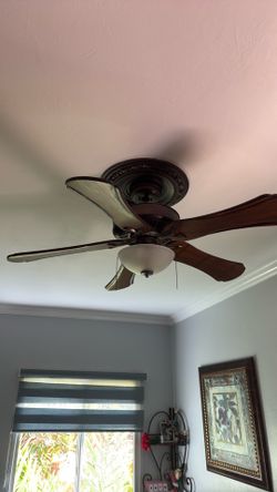 Working ceiling fans.