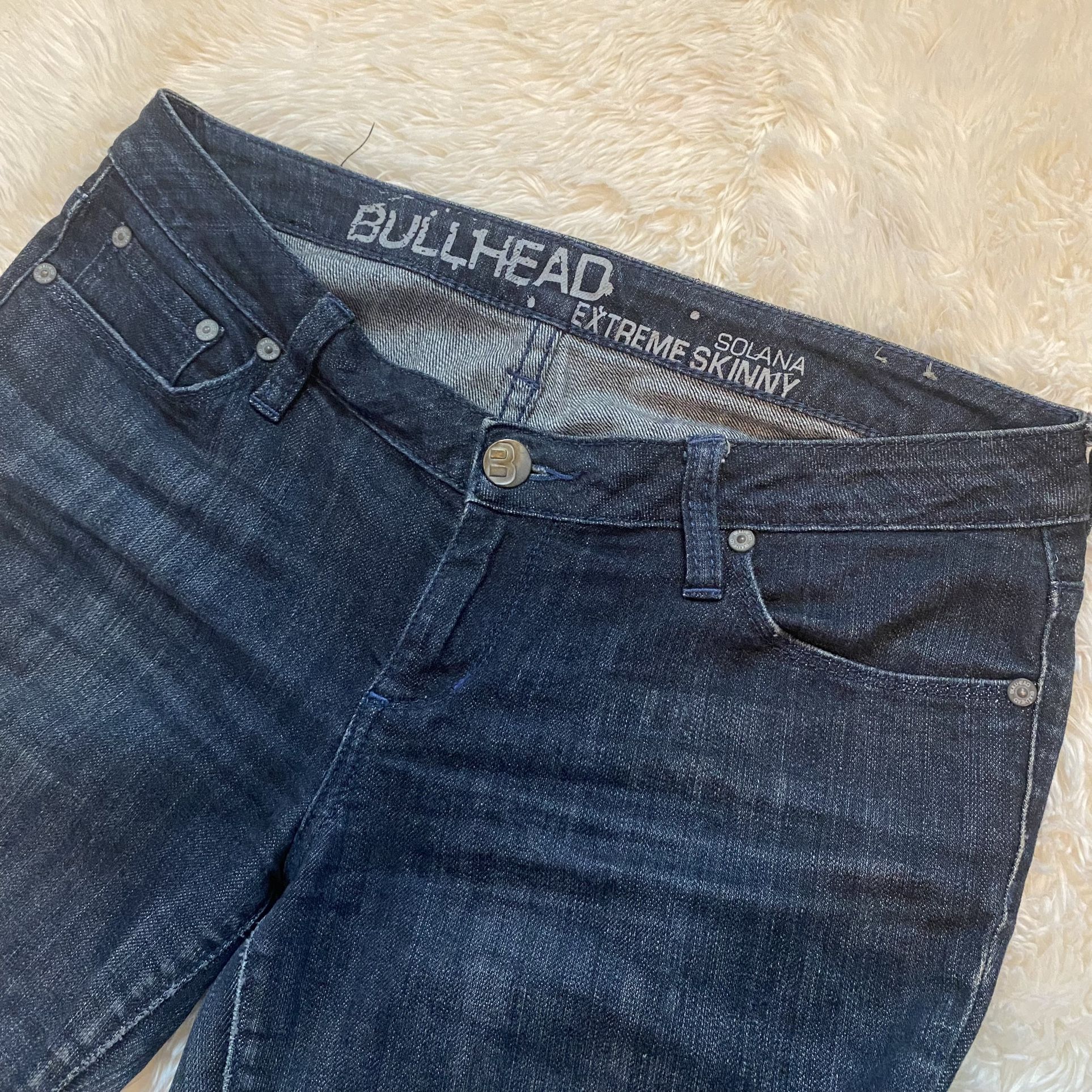 Bullhead Solana Extreme Skinny 9R Dark Blue Jeans