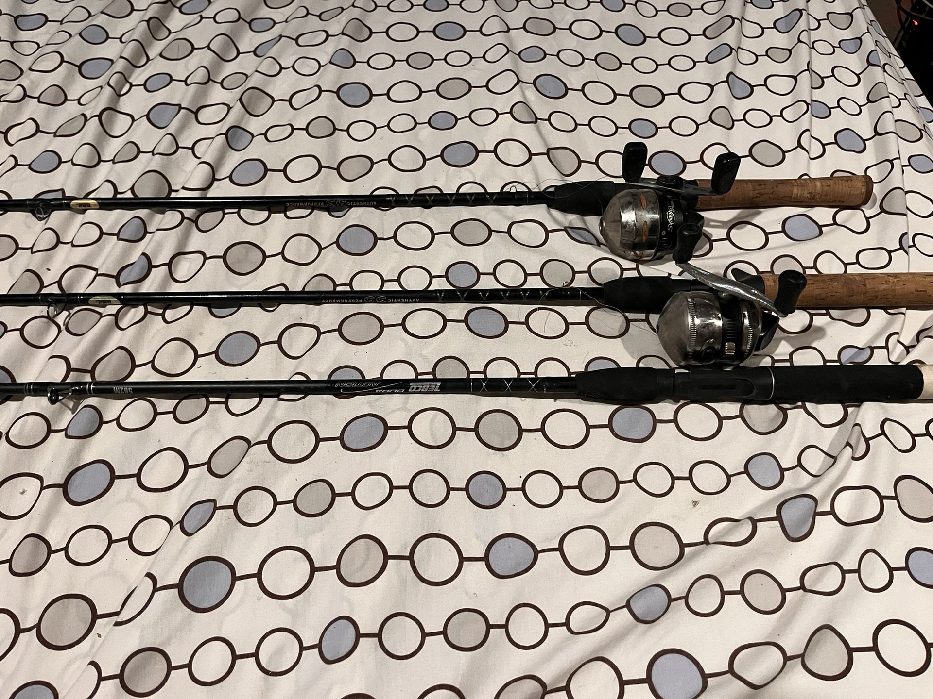 Zebco fishing rod and reel 