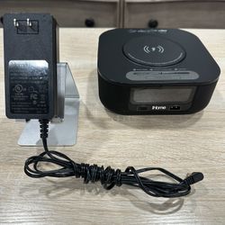 Ihome Hw5B Bluetooth Clock With Qi Charging, Dual Usb And Single Day Alarm