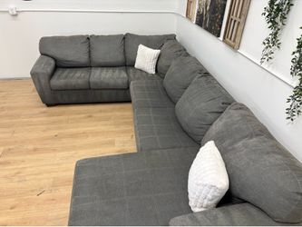Large Gray Sectional Couch Free Delivery