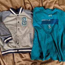 Boys M/L Seattle Mariners T-shirt And Jacket