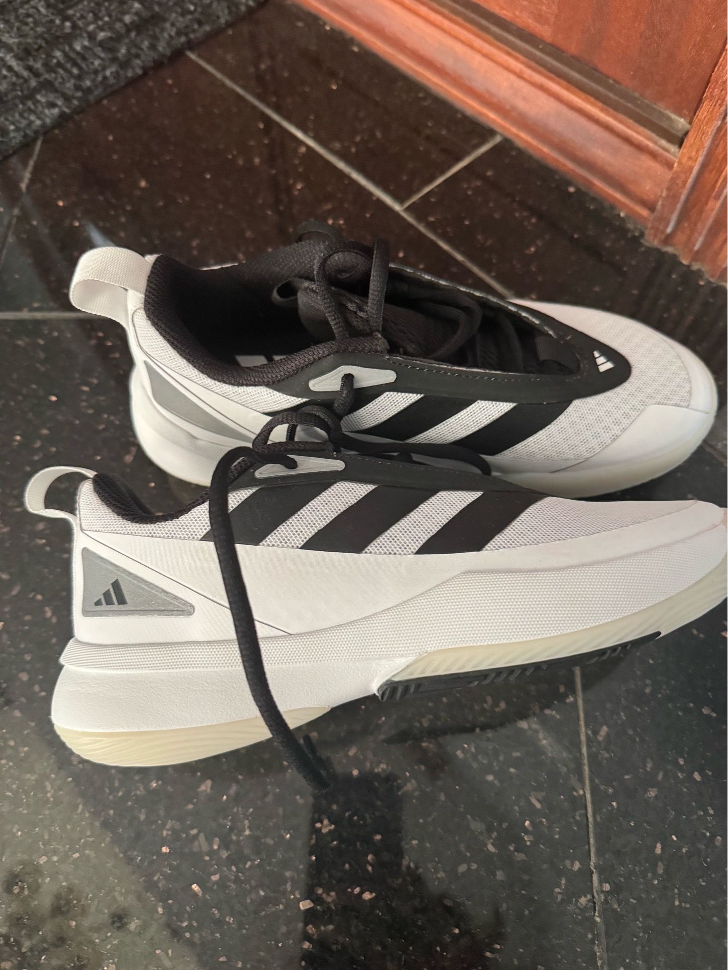 Adidas size 4 boys shoes