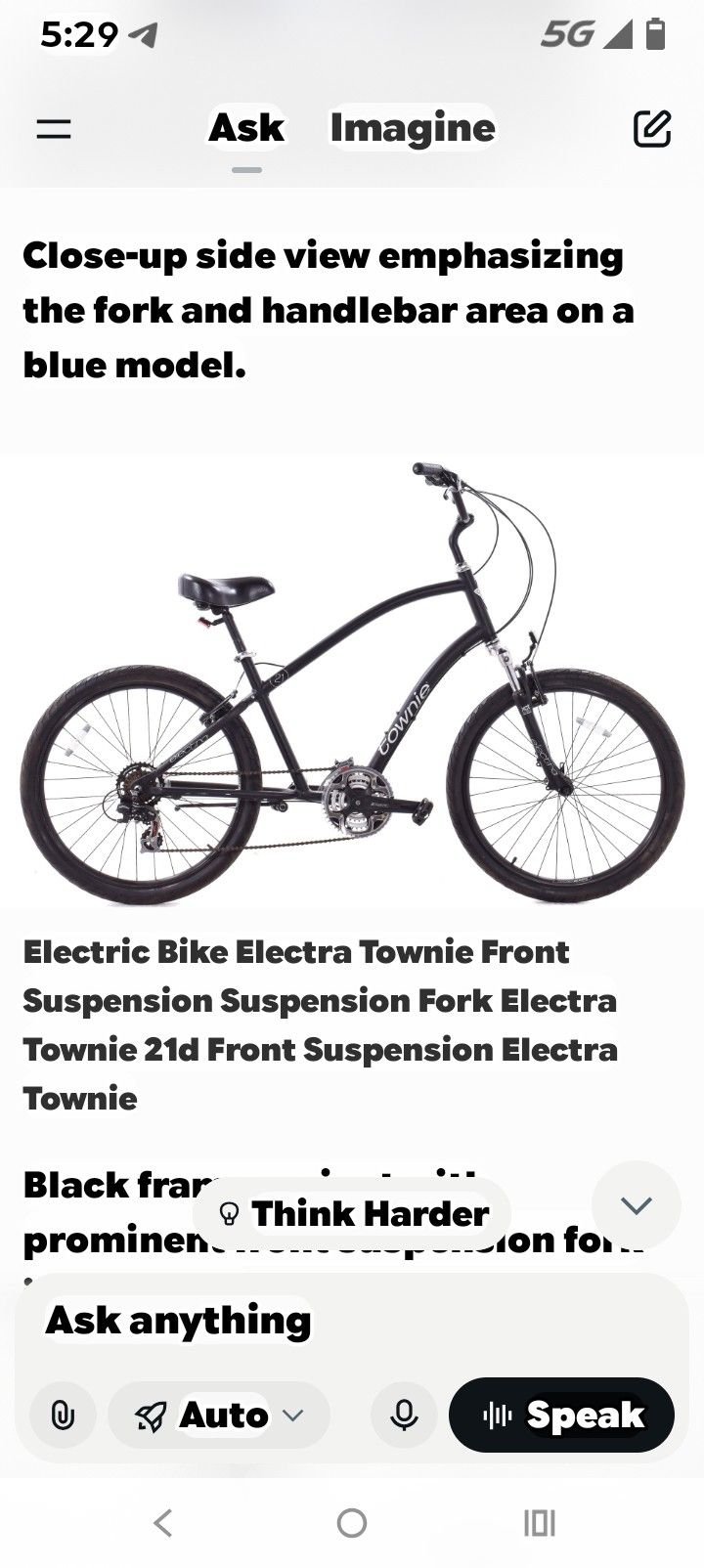 Townie 21d Cruiser (21 Speed/Front Suspension)