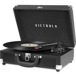 Bluetooth Suitcase Record Player - Black