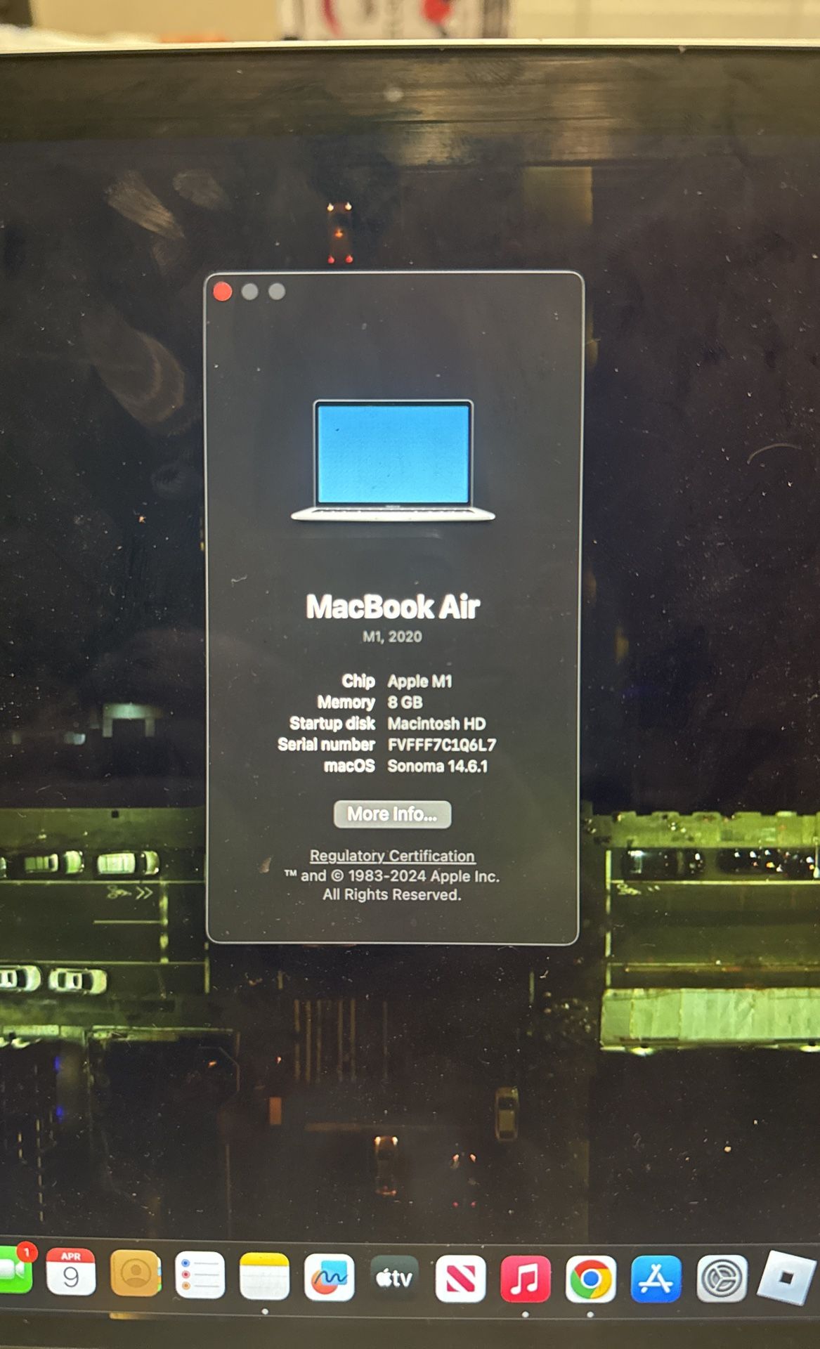 2020 8GB MacBook AIR 13”