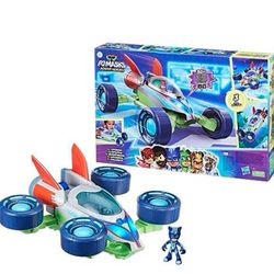 🚗 NEW – PJ Masks Power Heroes PJ Hero Vehicle (4 Available!) ⚡ Convertible Hero Flash Vehicle of Power Heroes with 3 Modes, Lights & Sounds