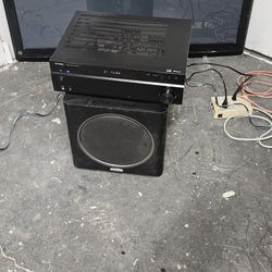 Polk Audio System With Insignia Bluetooth Reciever