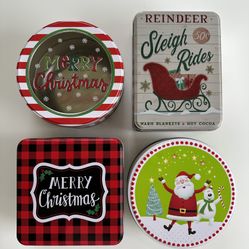 BRAND NEW Assorted Christmas Holiday Tins.