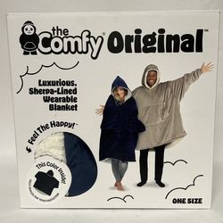 The Comfy Original Sweatshirt Wearable Blanket Blue One Size Brand New