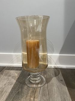 Tall Vase With Candle