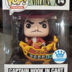 Funko Pop! Trains - Disney Villains - Captain Hook in Cart 

