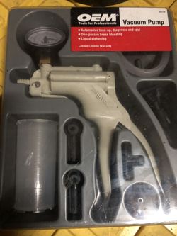 Brake Bleeding Vacuum Pump