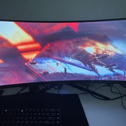 Sceptre 34-Inch Curved Ultrawide WQHD Monitor (3440 × 1440), R1500, up to 180Hz/165Hz, DisplayPort x2, 99% sRGB, 1ms, Built-in Speakers, Machine Black