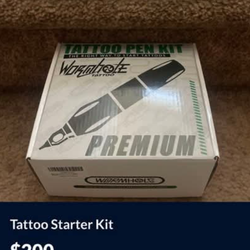 Tattoo gun, printer, ink & accessories