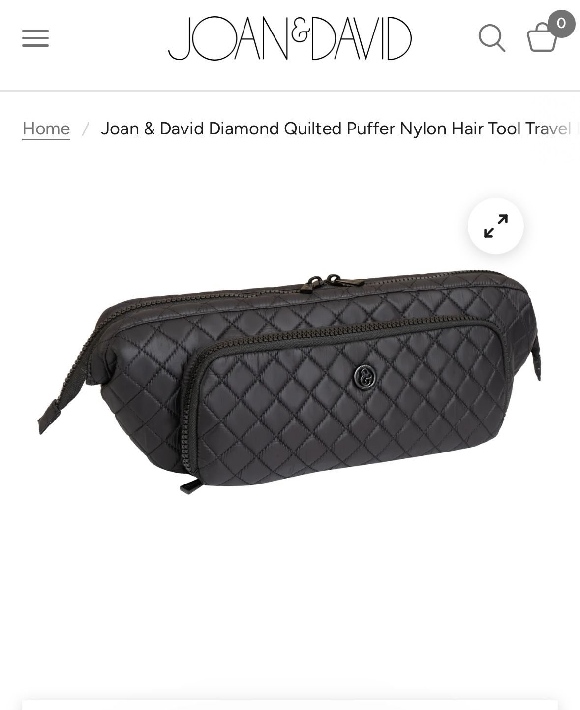 Joan And David Quilted Hair Tool Bag