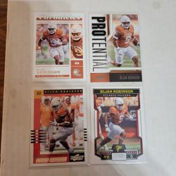 Texas Bijan Robinson Rookies Football Cards Atlanta Falcons 