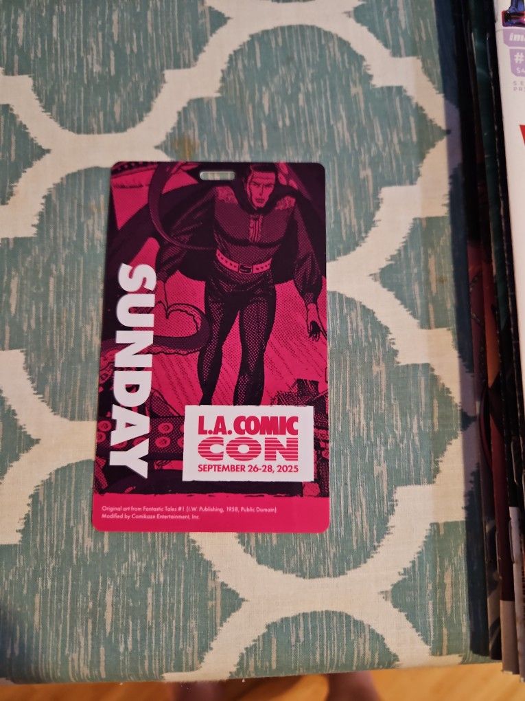 Los Angeles Comic Con Sunday Pass