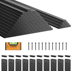 110 Pcs 32'' Rectangular Deck Balusters, Straight Porch Railing Kit with Level, Pre-Installed End Cap & Screws, Anti-Rust Spindles for Balc