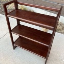 Folding 38" 3 Tier Bookshelf (Stackable) 