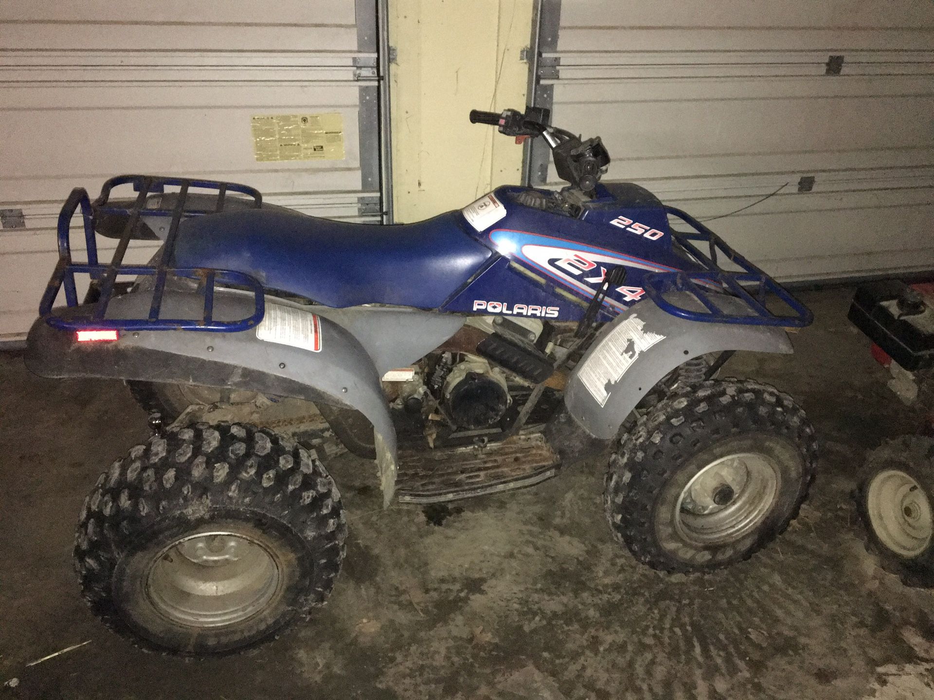 Polaris 250 2x4 and a Polaris 250 trail boss