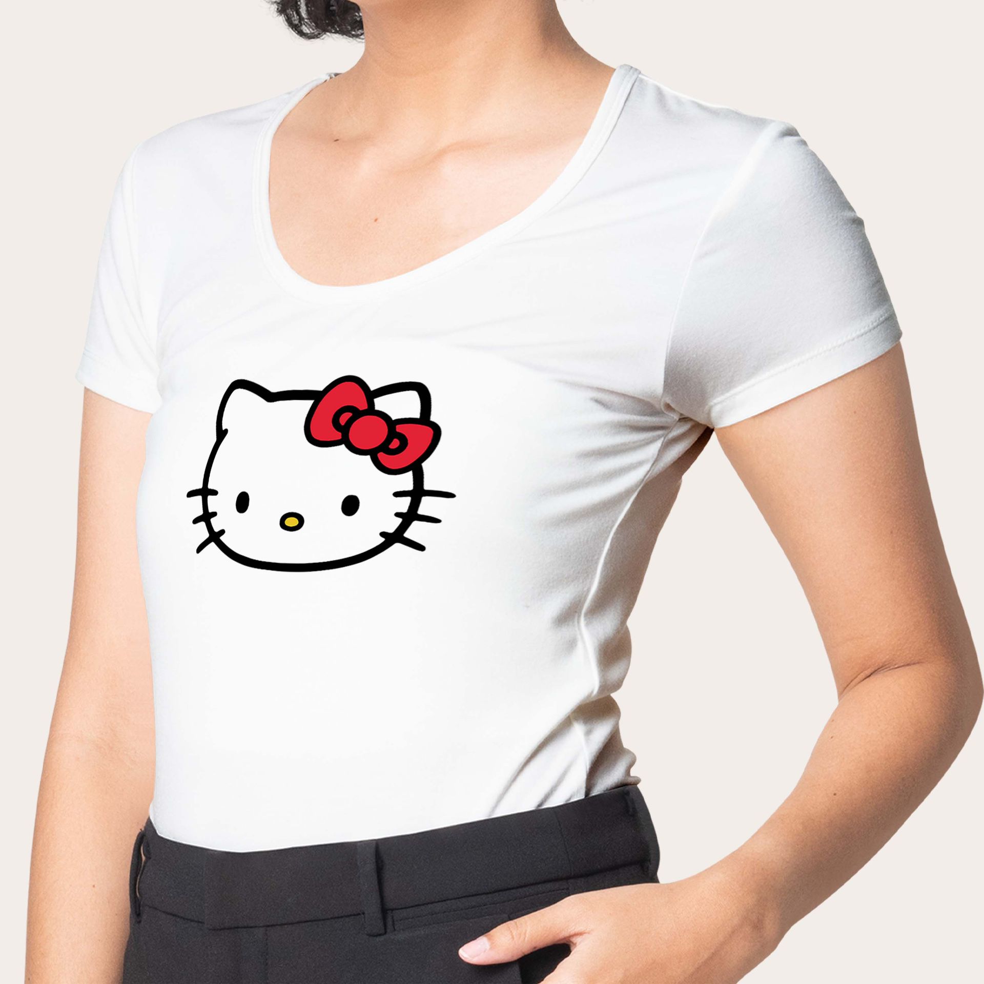 Hello Kitty Crop Top White Or Black (can Customize) for Sale in ...