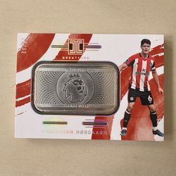 2023 Christian Norgaard Impeccable Silver Bar /37 Brentford  