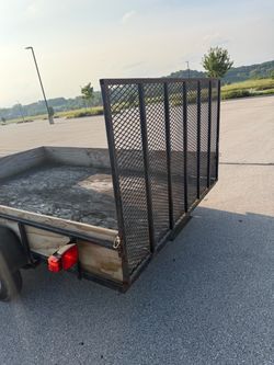 Metal ramp trailer