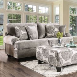 SOFÁ & LOVESEAT GRAY 