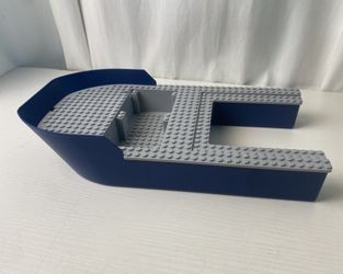 LEGO Dark Blue Boat Hull 18913 Giant Bow 40x20x7 With Light Bluish Gray Top (Rare Collectors Item!)