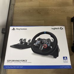 Logitech G29 Driving Force Racing Wheel & Pedals for PS5, PS4, PC - Brand New