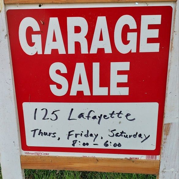 HUGE GARAGE SALE - TODAY THRU SATURDAY
