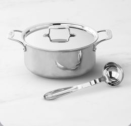 All-Clad D5 Stainless-Steel Ultimate Soup Pot with Ladle, 6-Qt.