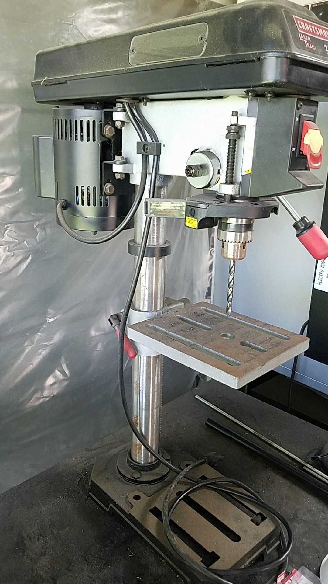Craftsman 10" Bench Drill Press Laser 2/3 HP Motor Laser Trac for