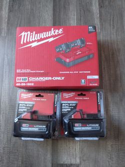 Milwaukee  charger  & batteries