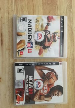 PS3 Madden 11 NCAA 08