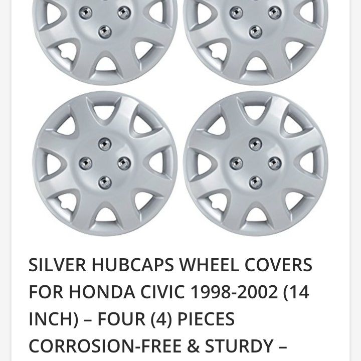 2002 honda civic on sale wheel covers