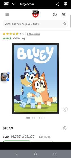 (Retail $50) Bluey picture