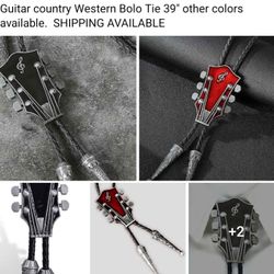 Guitar Bolo Tie SHIPPING AVAILABLE 